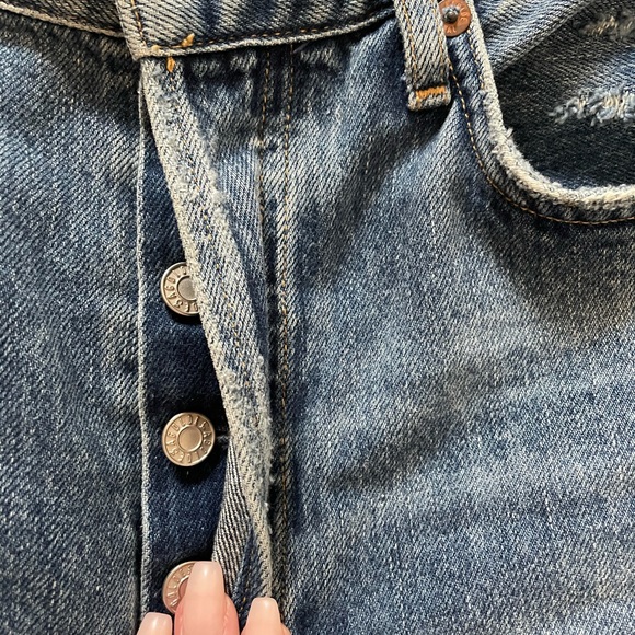 Agolde Riley High Rise Straight Crops - Picture 6 of 9